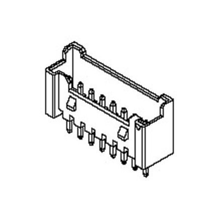 MOLEX Board Connector, 14 Contact(S), 1 Row(S), Male, Straight, 0.079 Inch Pitch, Solder Terminal,  353621450